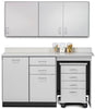 Wall & Base Cabinet Package w/ Mobile Cart-Mate on Right. 60