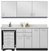 Wall & Base Cabinet Package w/ Mobile Cart-Mate on Right. 66