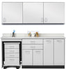 Wall & Base Cabinet Package w/ Mobile Cart-Mate on Left. 72