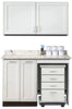 Wall & Base Cabinet Package w/ Mobile Cart-Mate on Right. 48