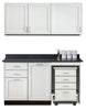 Wall & Base Cabinet Package w/ Mobile Cart-Mate on Right. 60