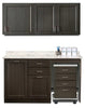Wall & Base Cabinet Package w/ Mobile Cart-Mate on Right. 60