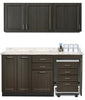 Wall & Base Cabinet Package w/ Mobile Cart-Mate on Right. 66