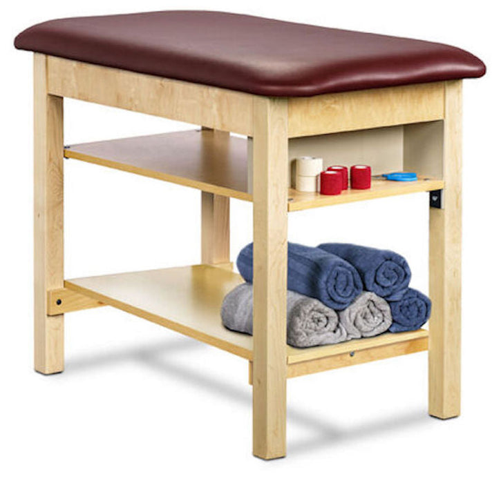 Sports Classic Taping Treatment Table w/ Top & Bottom Shelf. 27"W