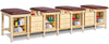 Sports Classic Taping Treatment Station w/ Tier Shelf Box & Drawer Storage [2. 5 Seat Options]