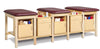 Sports Classic 3-Seat Taping Treatment Station w/ Open Shelf, Door & Drawer Storage