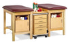 Sports Classic 2-Seat Taping Treatment Station w/ Shelf, Door & 4 Drawer Cart-Mate