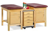 Sports Classic 2-Seat Taping Treatment Station w/ Door, Drawer & Cart-Mate