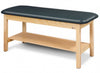 Classic Treatment Table w/ Shelf & Flat Top. 500 lbs Capacity Bariatric. 30