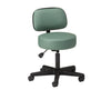 5-Leg Pneumatic Lift Stool With Backrest, Black Base