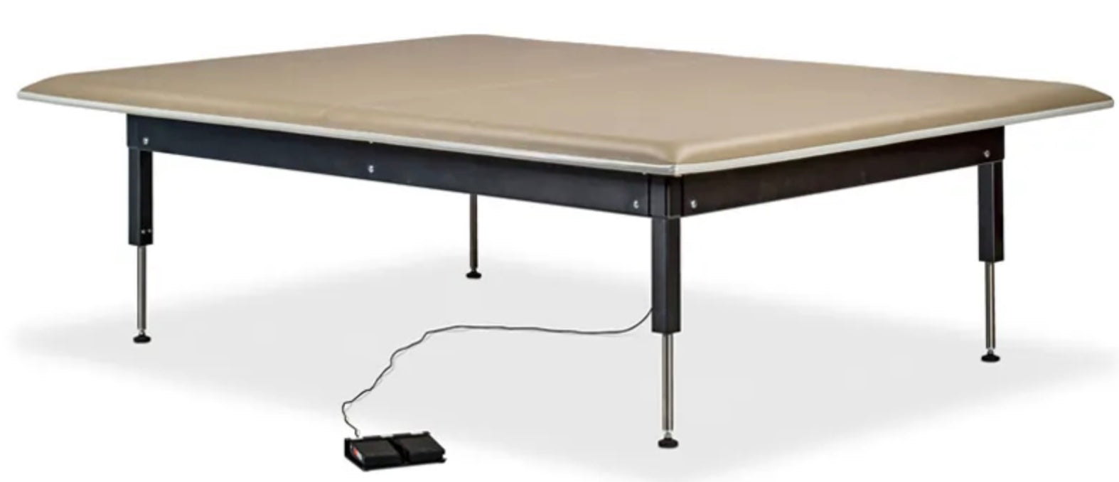 Bariatric Power Hi-Lo Mat Table w/ Flat Top. 8'L x 6'W, for Physical Therapy
