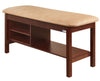 Classic Treatment Table w/ Shelving & Flat Top. 400lbs Capacity, 72