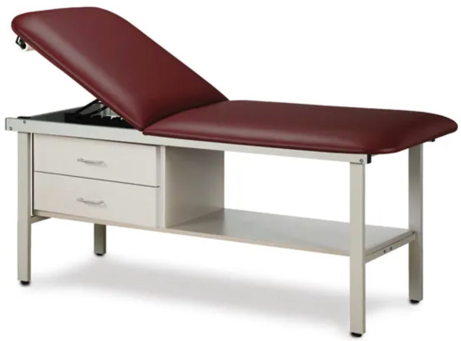 ETA Alpha Treatment Table w/ Drawers, Shelf & Adjustable Back. 30"W