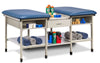 Sports Metal Ironside 2-Seat Taping Treatment Station w/ Shelving