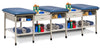 Sports Metal Ironside 3-Seat Taping Treatment Station w/ Shelving