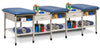 Sports Metal Ironside 3-Seat Taping Treatment Station w/ Shelving