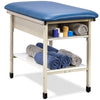 Sports Metal H-Brace Taping Treatment Table w/ Top & Bottom Shelf