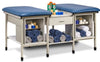 Sports Metal Ironside 2-Seat Taping Treatment Station w/ Open End Shelving