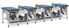 Sports Metal Ironside Taping Treatment Station w/ Open End Shelving [2. 5 Seat Options]