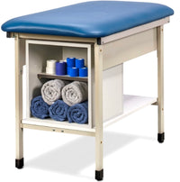 Sports Metal H-Brace Taping Treatment Table w/ Open End Shelf