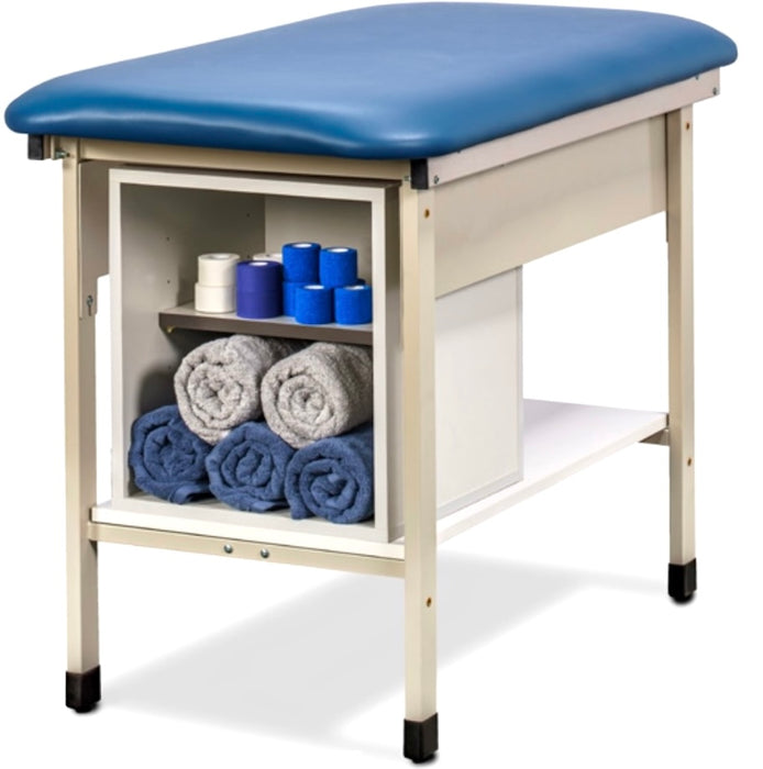 Sports Metal H-Brace Taping Treatment Table w/ Open End Shelf