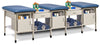 Sports Metal Ironside 3-Seat Taping Treatment Station w/ Open End Cabinet
