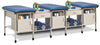 Sports Metal Ironside 3-Seat Taping Treatment Station w/ Open End Cabinet