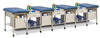 Sports Metal 5-Seat Taping Treatment Station w/ Open End Cabinet