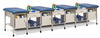 Sports Metal Ironside Taping Treatment Station w/ Open End Cabinet [2. 5 Seat Options]