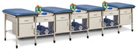 Sports Metal Ironside Taping Treatment Station w/ Shelf & Drawer [2. 5 Seat Options]