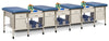 Sports Metal Ironside Taping Treatment Station w/ Shelf & Drawer [2. 5 Seat Options]