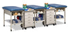 Sports Metal 3-Seat Taping Treatment Station w/ 4 Drawer Cart-Mate, Lower Shelf & E-Z Access Upper Shelf Compartment