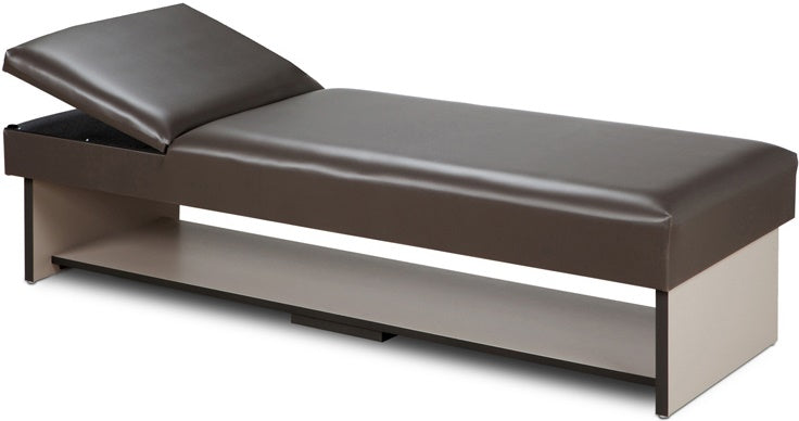 Panel Leg Recovery Couch w/ Shelf & Adjustable Headrest