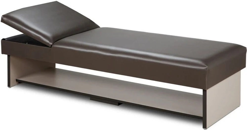 Panel Leg Recovery Couch w/ Shelf & Adjustable Headrest