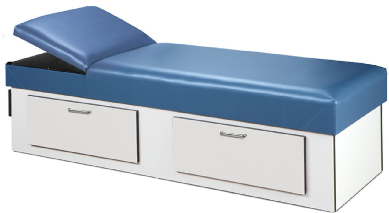 Apron Recovery Couch with Drawers - Flat Foam Adjustable Headrest