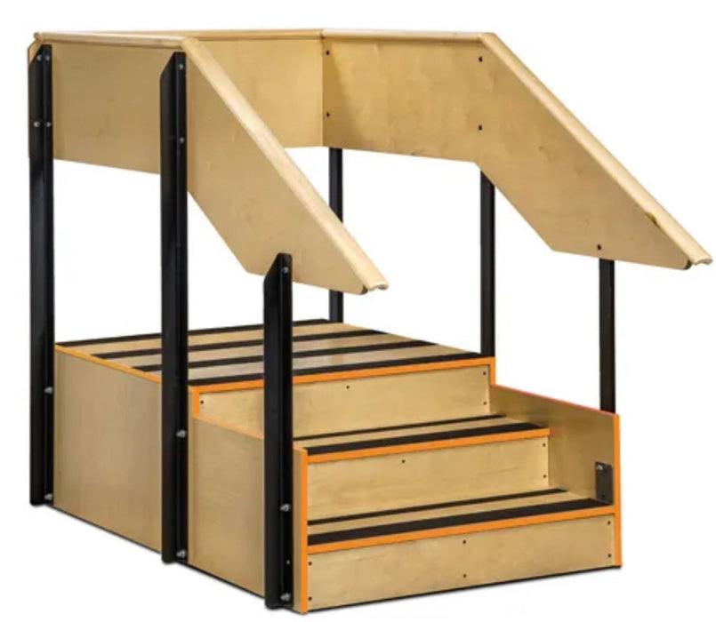 ADA 3-Step Corner Staircase, for Physical Therapy