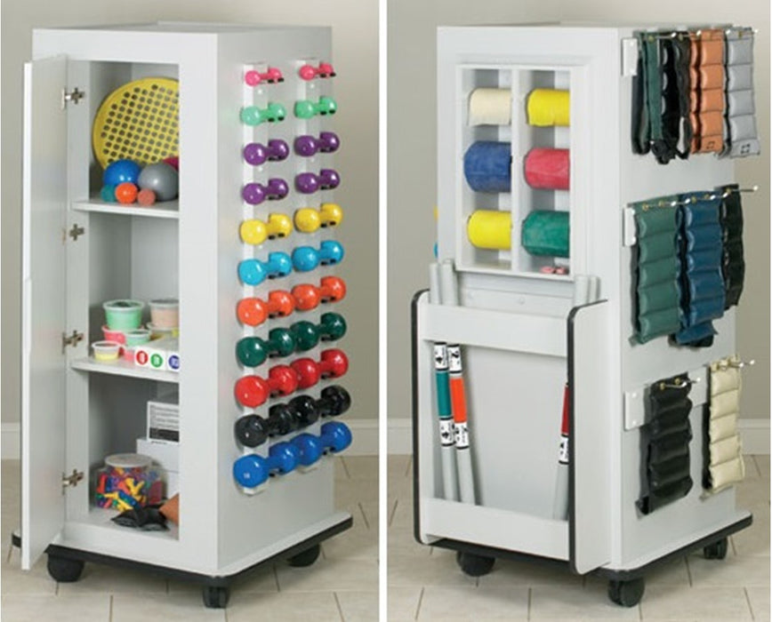 Vanguard Bayside Max Weight Rack & Mirror w/ 10 Dumbbells (1 to 10 lbs. 1/ea) for Physical Therapy