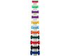 Wall Mounted Dumbbell Strip. Gray w/ 10 Dumbbells (1 to 10 lbs. 1/ea) for Physical Therapy