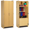 Therapy Storage Cabinet w/ Double Doors & Weight Bar Storage