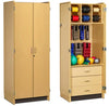 Therapy Storage Cabinet w/ Double Doors & 3 Drawers