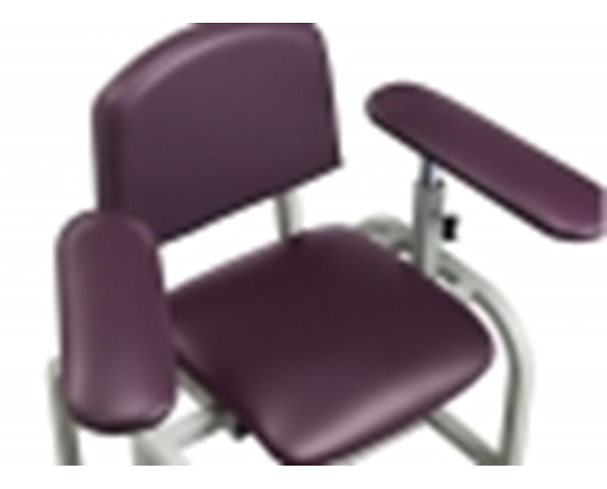 Extra-Wide Blood Drawing Chair with Padded Flip Arms