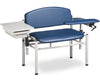 Extra-Wide Blood Drawing Chair w/ Padded Flip Arms. Drawer Included