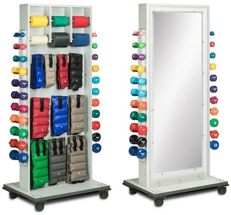 Element Weight Rack with Mirror for Physical Therapy