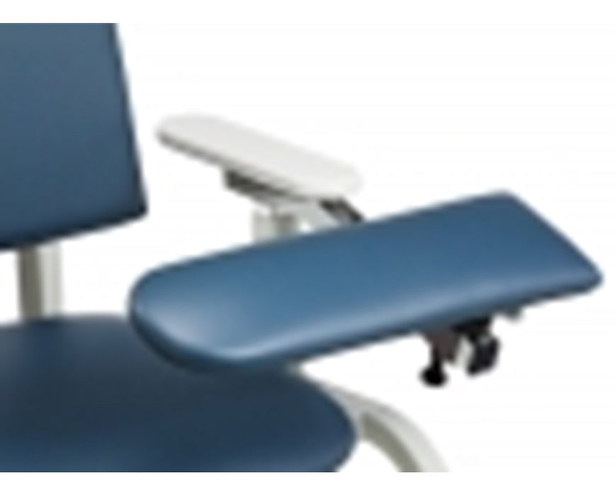 H-Series Hydraulic Rotating Padded Blood Drawing Chair with Padded Arms