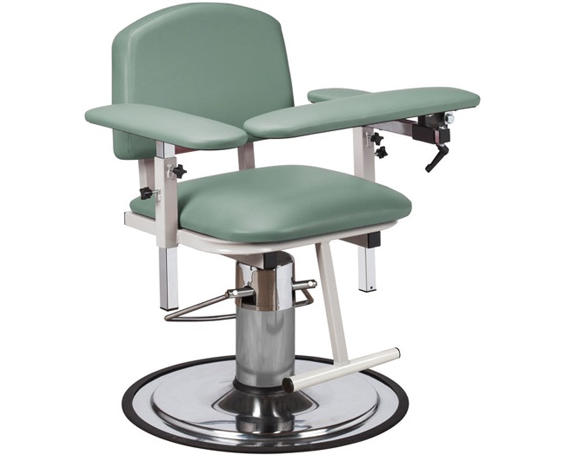 Clinton Hydraulic Rotating Padded Blood Draw Chair - Save at — Tiger ...