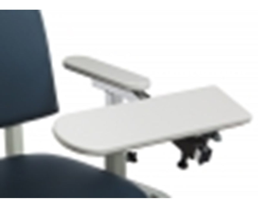 H Series Hydraulic Rotating Padded Blood Drawing Chair with Padded Flip Arm and Drawer