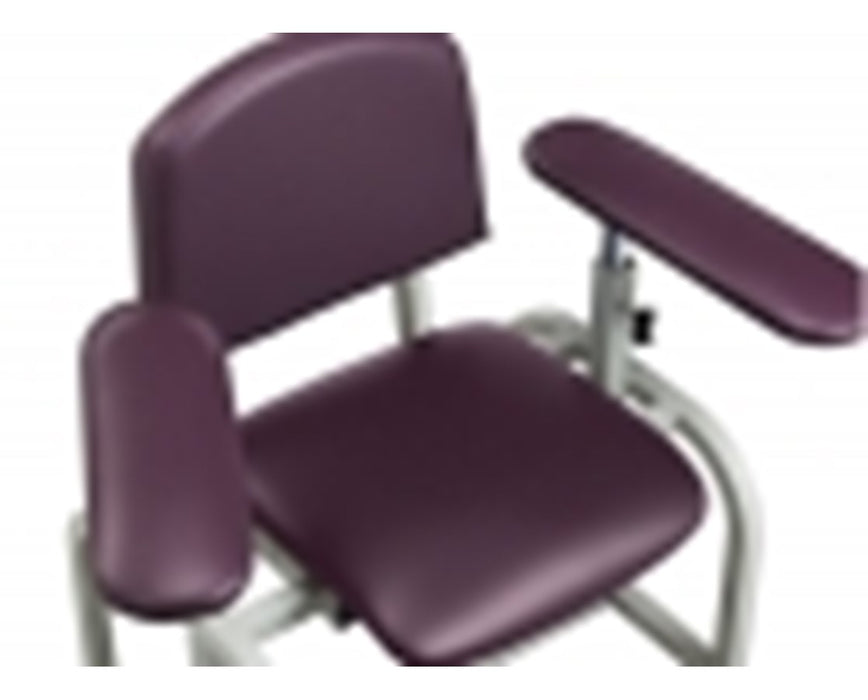 H Hydraulic E-Z-Clean Rotating Blood Drawing Chair with ClintonClean Arms