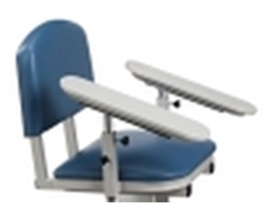 H Hydraulic E-Z-Clean Rotating Blood Drawing Chair with ClintonClean Arms