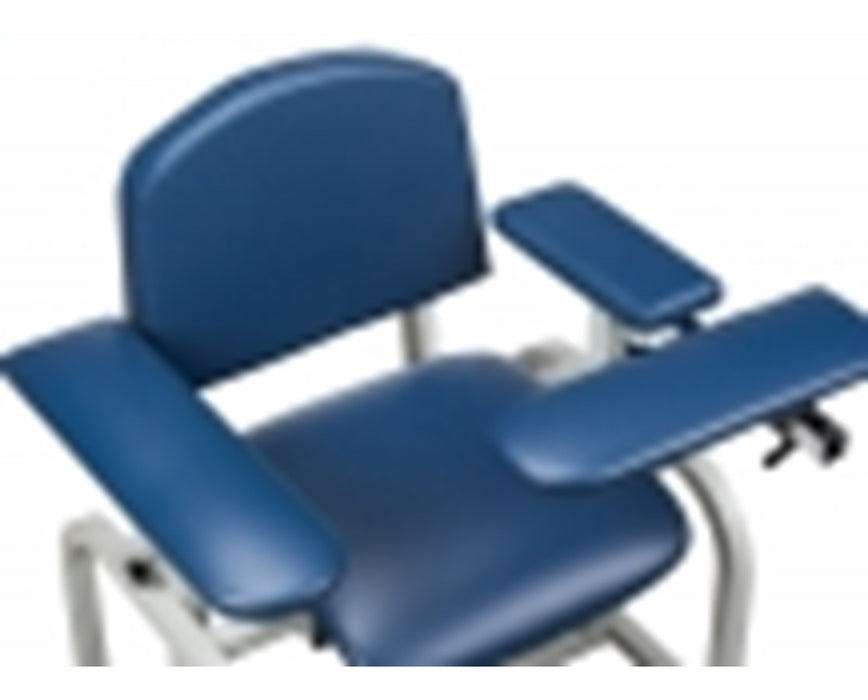 E-Z-Clean Hydraulic Rotating Blood Drawing Chair with Flip Arm and Drawer