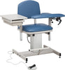 Power Blood Drawing Chair with Padded Flip Arm and Drawer